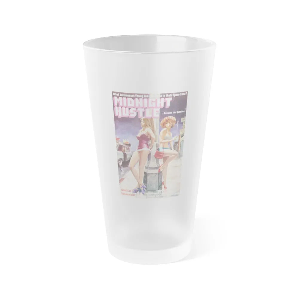 MIDNIGHT HUSTLE 1977 Movie Poster - Frosted Pint Glass 16oz-Go Mug Yourself