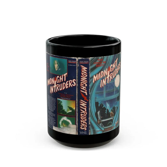 MIDNIGHT INTRUDERS (VHS COVER) - Black Coffee Mug 15oz - Go Mug Yourself