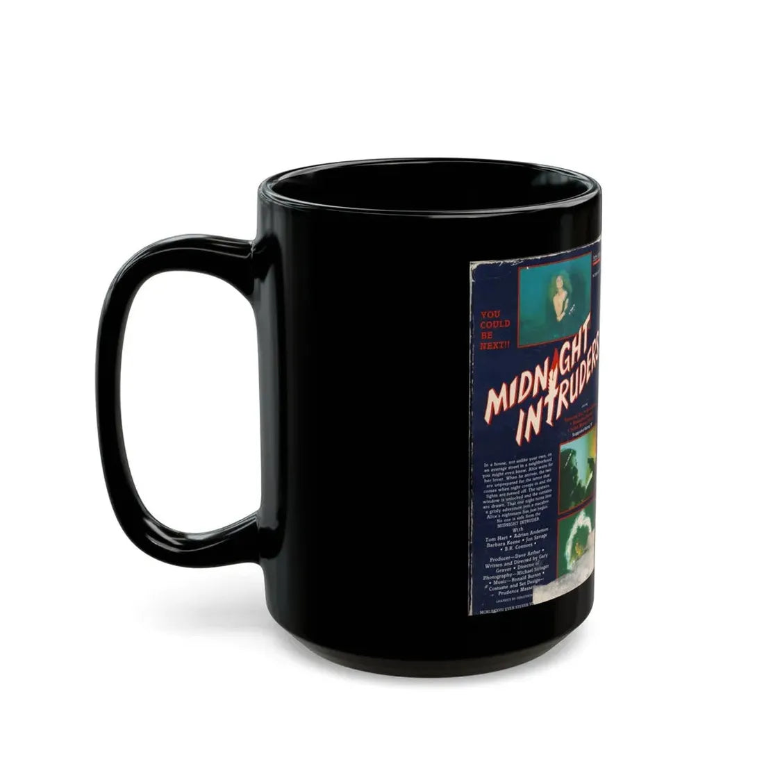 MIDNIGHT INTRUDERS (VHS COVER) - Black Coffee Mug - Go Mug Yourself