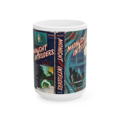 MIDNIGHT INTRUDERS (VHS COVER) - White Coffee Mug-15oz-Go Mug Yourself