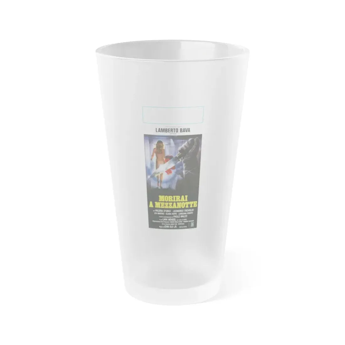 MIDNIGHT KILLER 1986 Movie Poster - Frosted Pint Glass 16oz Default Title - Go Mug Yourself