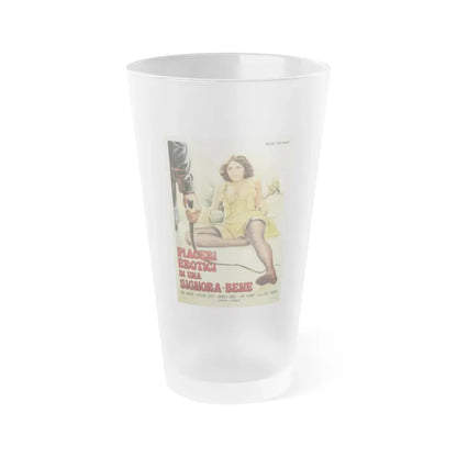MIDNIGHT PARTY (ITALIAN) 1976 Movie Poster - Frosted Pint Glass 16oz Default Title - Go Mug Yourself