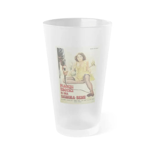 MIDNIGHT PARTY (ITALIAN) 1976 Movie Poster - Frosted Pint Glass 16oz Default Title - Go Mug Yourself