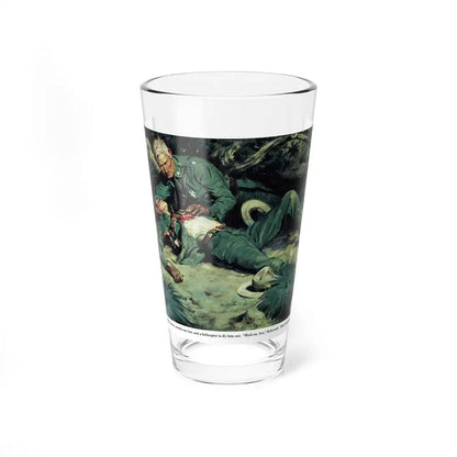 Midnight Patrol, Collier's, April 5, 1952 (Magazine Illustration) Pint Glass 16oz 16oz - Go Mug Yourself