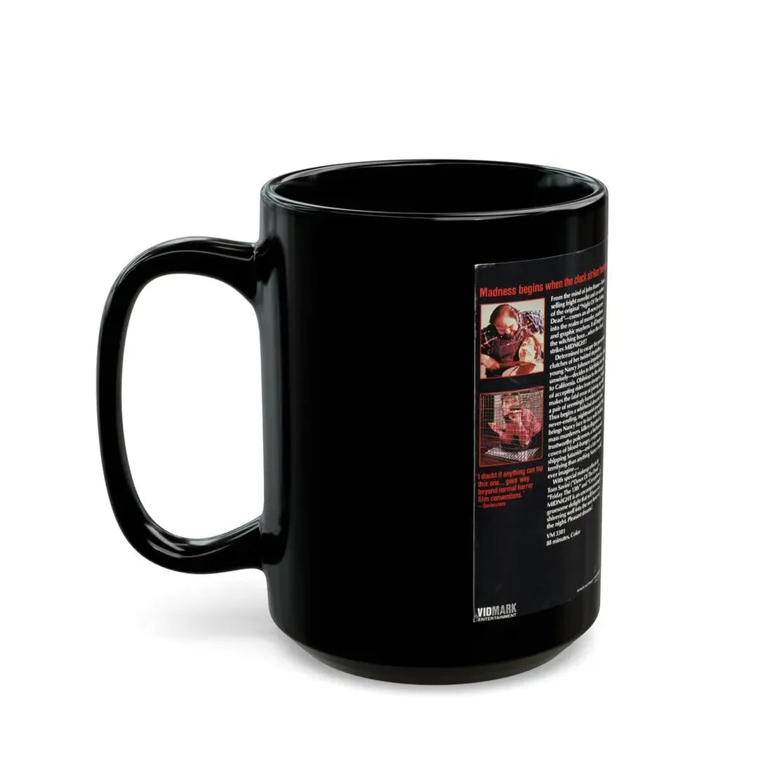 MIDNIGHT (VHS COVER) - Black Coffee Mug - Go Mug Yourself