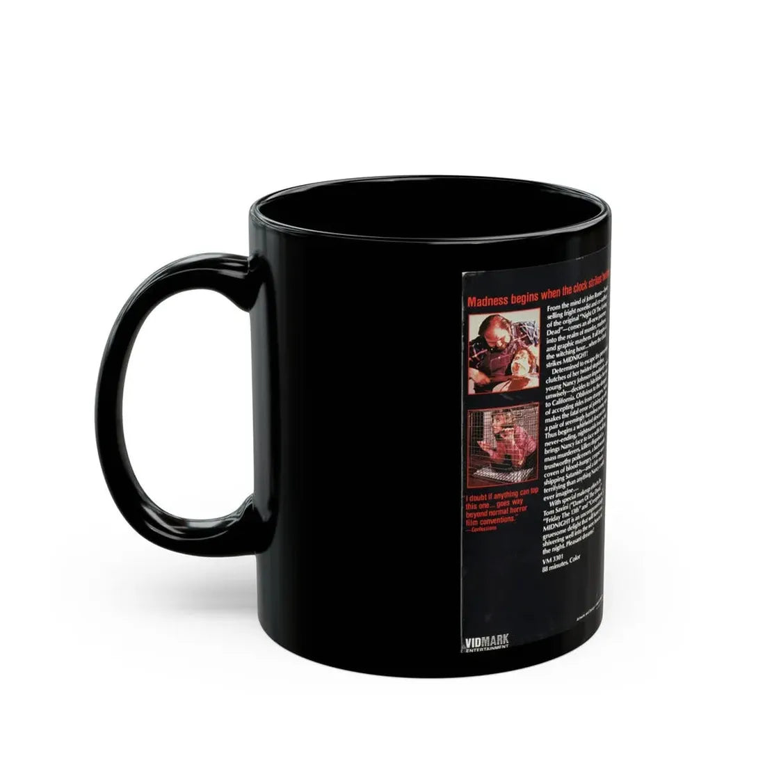 MIDNIGHT (VHS COVER) - Black Coffee Mug - Go Mug Yourself