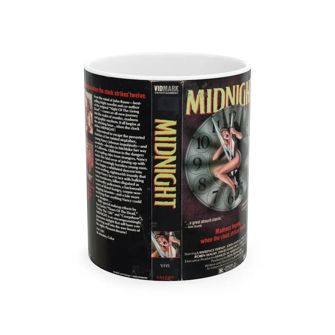 MIDNIGHT (VHS COVER) - White Coffee Mug 11oz - Go Mug Yourself