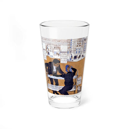 Midtown Manner (2), Cosmopolitan March 1957 (Magazine Illustration) Pint Glass 16oz-16oz-Go Mug Yourself