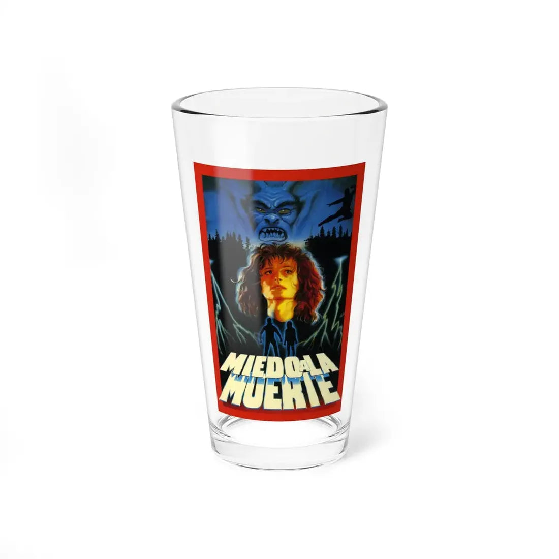 MIEDO A LA MUERTE (SCARED TO DEATH) 1989 Movie Poster - Pint Glass 16oz 16oz - Go Mug Yourself