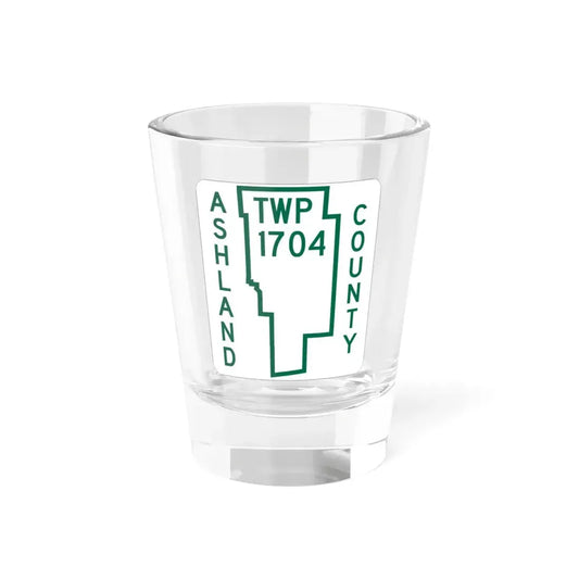 Mifflin Township Route 1704 Ashland County Ohio (Ohio) (Road Sign) Shot Glass 1.5oz 1.5oz - Go Mug Yourself