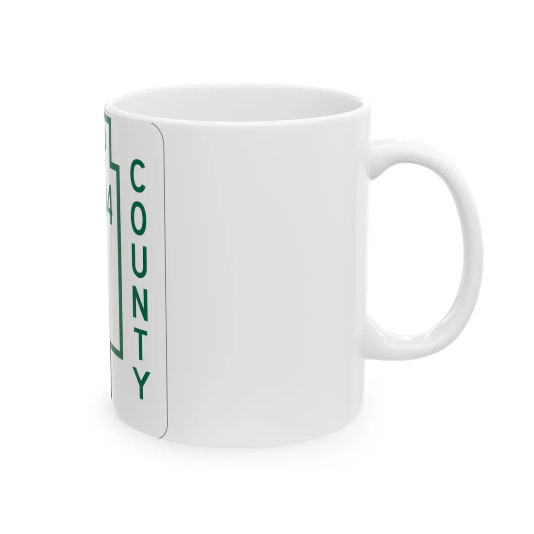 Mifflin Township Route 1704 Ashland County Ohio (Ohio) (Road Sign) White Coffee Mug - Go Mug Yourself