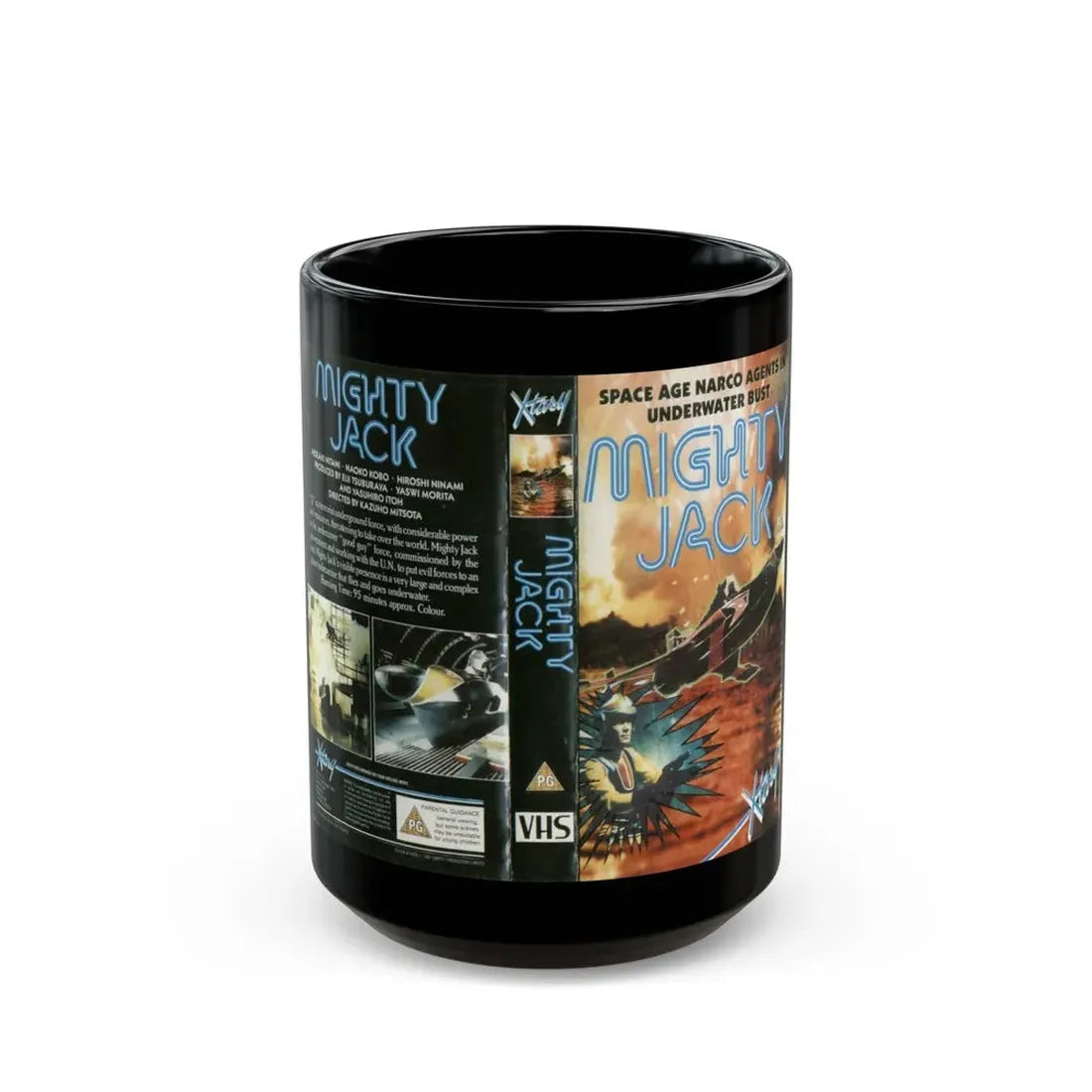 MIGHTY JACK (VHS COVER) - Black Coffee Mug 15oz - Go Mug Yourself
