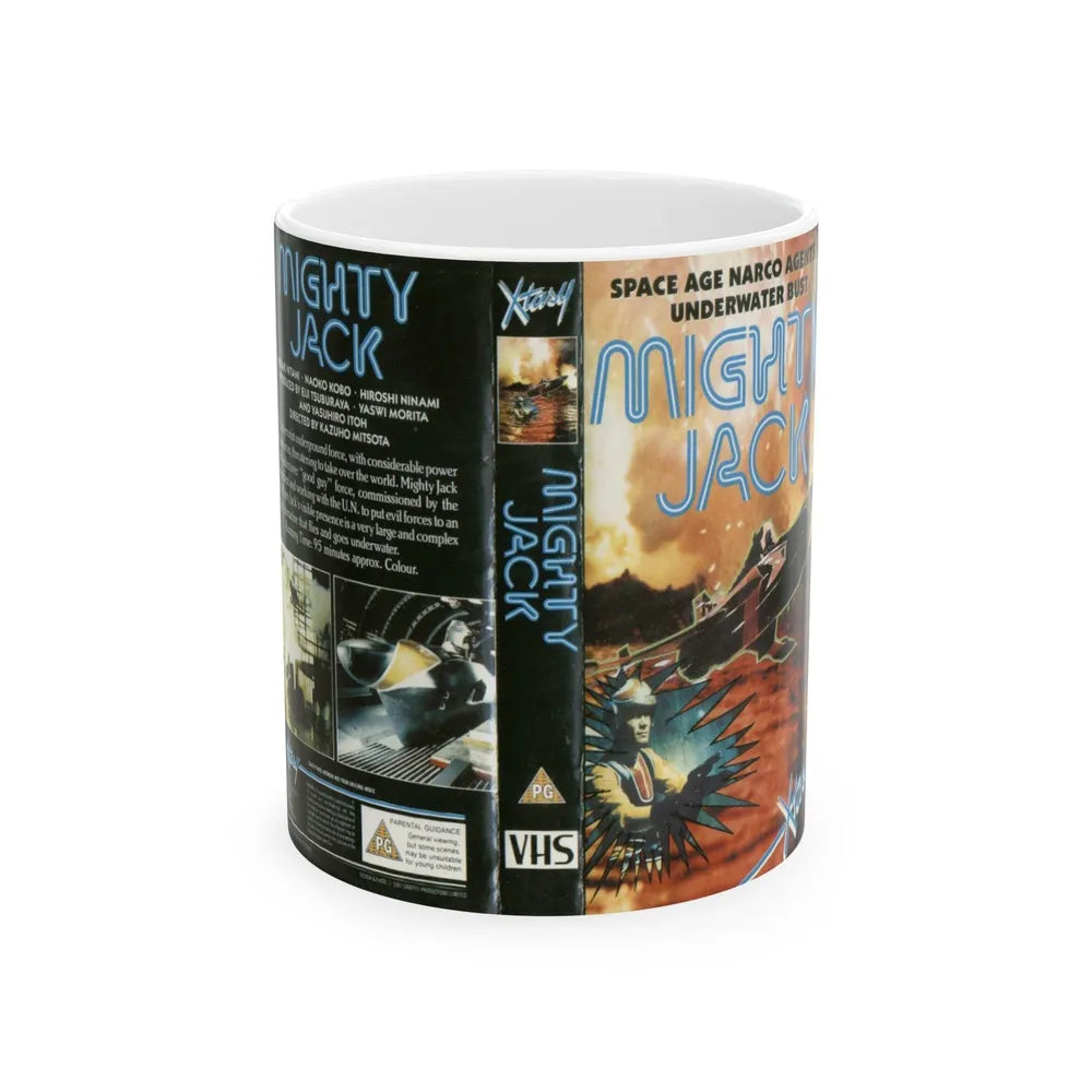 MIGHTY JACK (VHS COVER) - White Coffee Mug-11oz-Go Mug Yourself