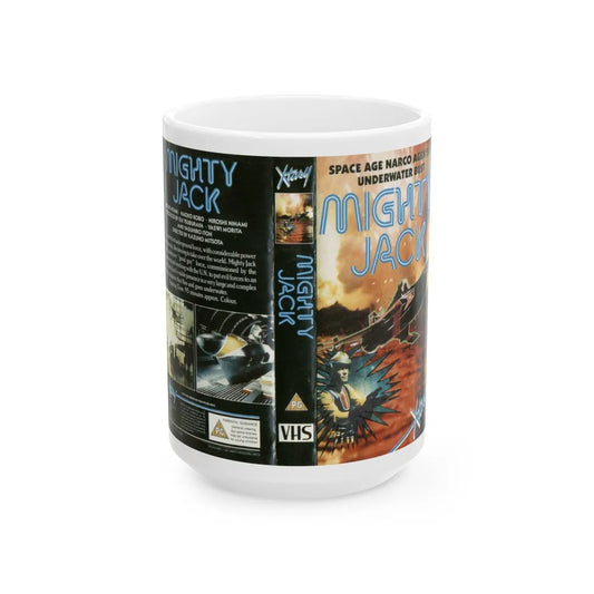 MIGHTY JACK (VHS COVER) - White Coffee Mug-15oz-Go Mug Yourself