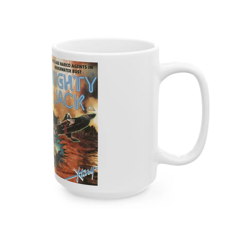 MIGHTY JACK (VHS COVER) - White Coffee Mug-Go Mug Yourself