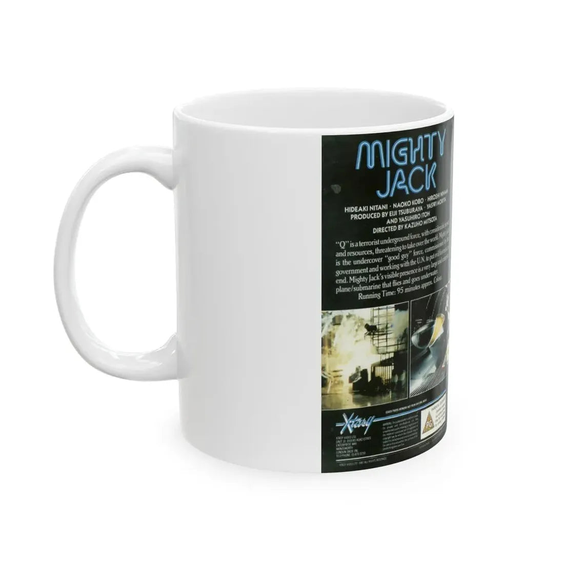 MIGHTY JACK (VHS COVER) - White Coffee Mug - Go Mug Yourself