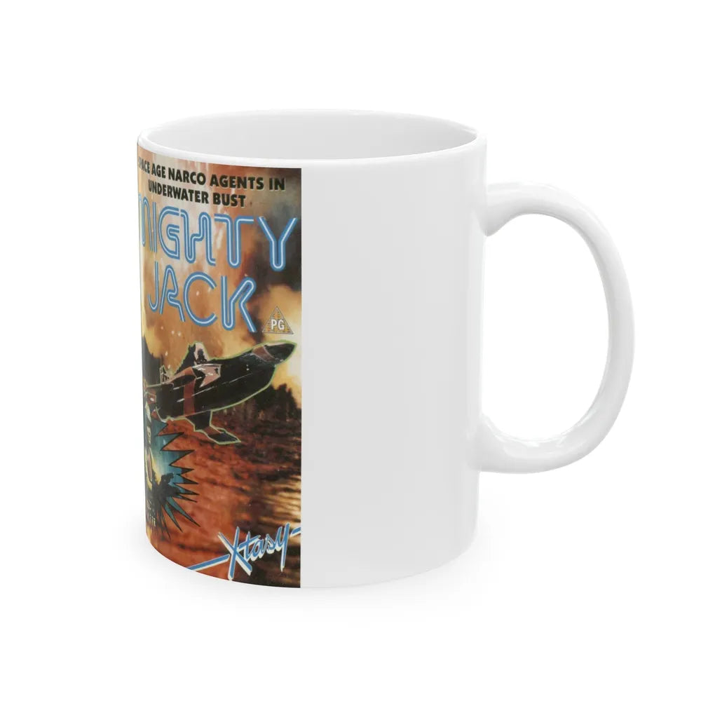 MIGHTY JACK (VHS COVER) - White Coffee Mug-Go Mug Yourself