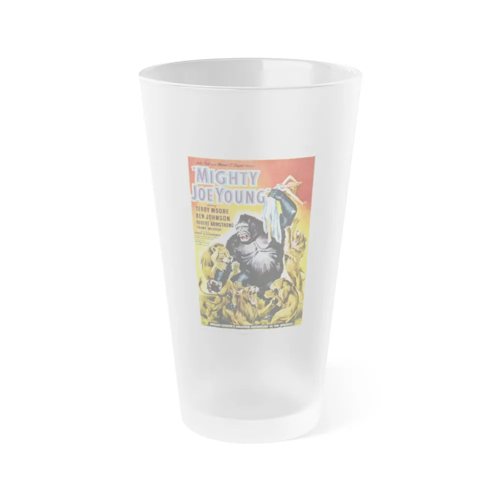 MIGHTY JOE YOUNG 1949 Movie Poster - Frosted Pint Glass 16oz-16oz-Frosted-Go Mug Yourself