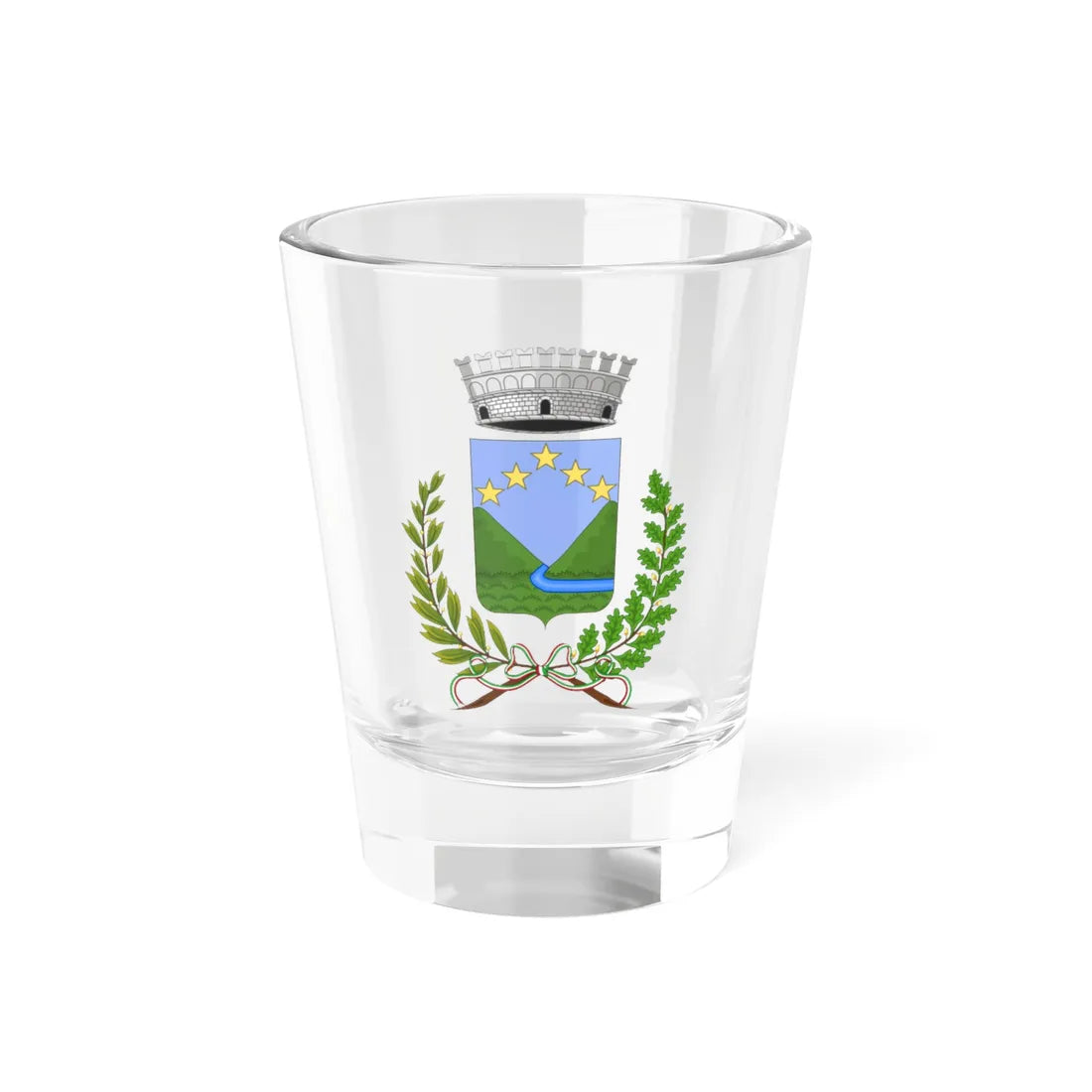 Mignanego-Stemma (Italy) (Coat of Arms) Shot Glass 1.5oz 1.5oz - Go Mug Yourself