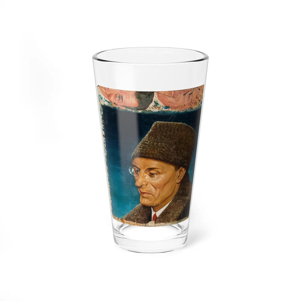 Mikhail Suslov (c. 1950s) (Magazine Illustration) Pint Glass 16oz-16oz-Go Mug Yourself