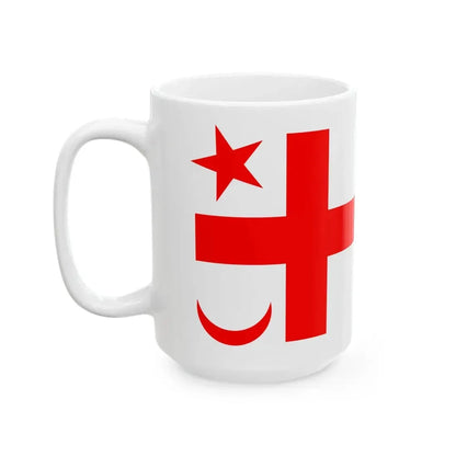 Mikmaq State Flag (Canada) White Coffee Mug - Go Mug Yourself