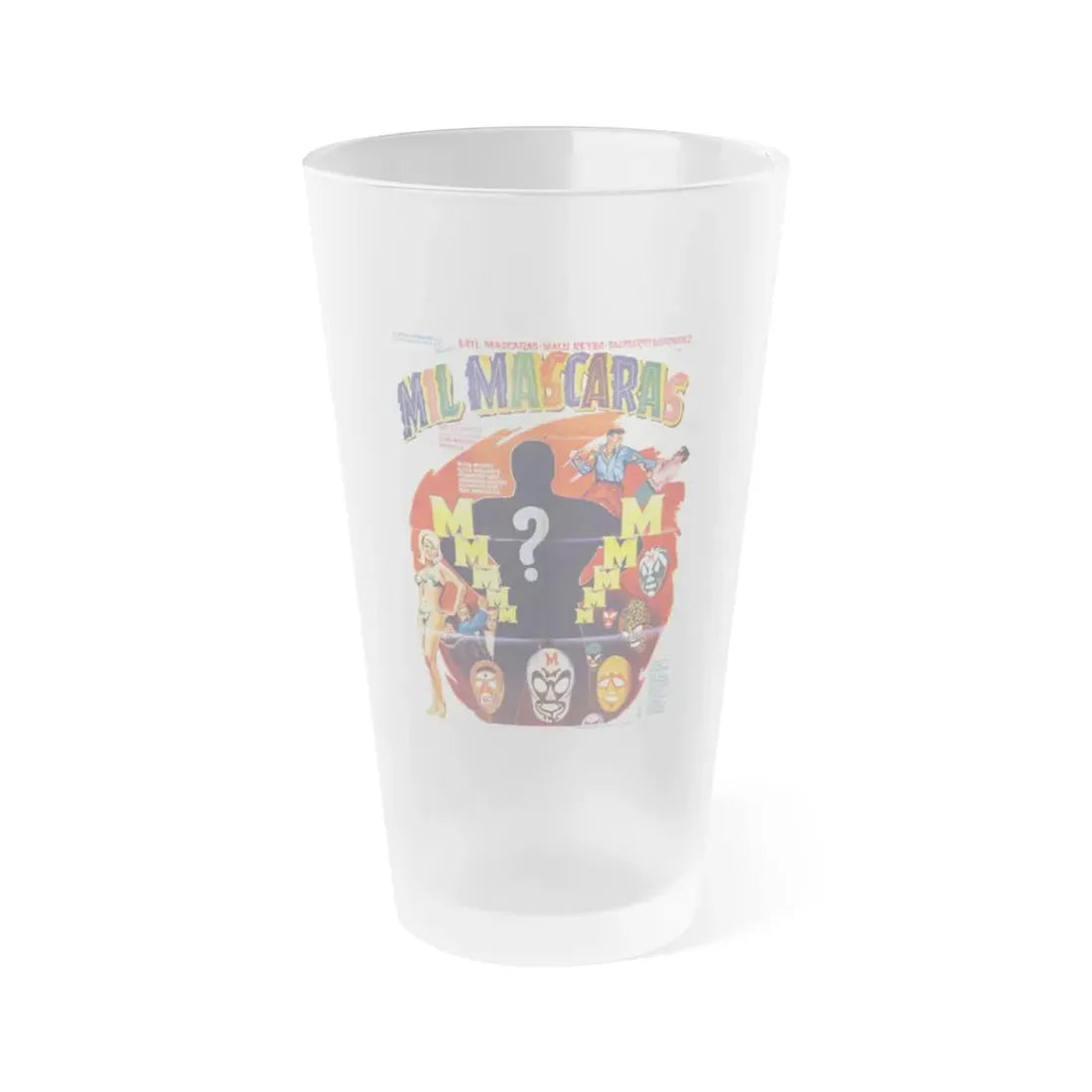 MIL MISCARAS 1969 Movie Poster - Frosted Pint Glass 16oz 16oz Frosted - Go Mug Yourself