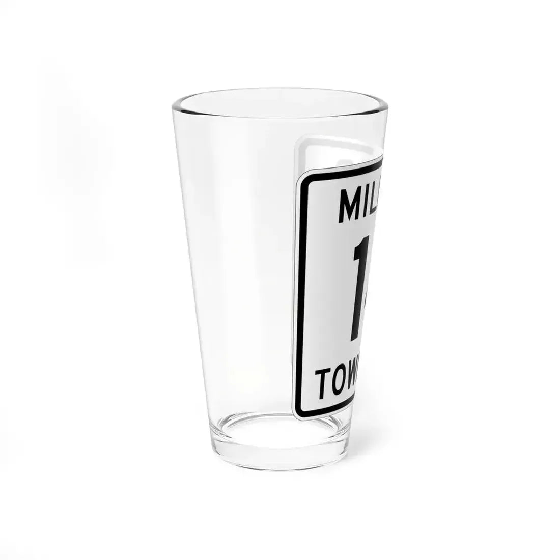 Milford Township Route 14 Knox County Ohio (Ohio) (Road Sign) Pint Glass 16oz - Go Mug Yourself