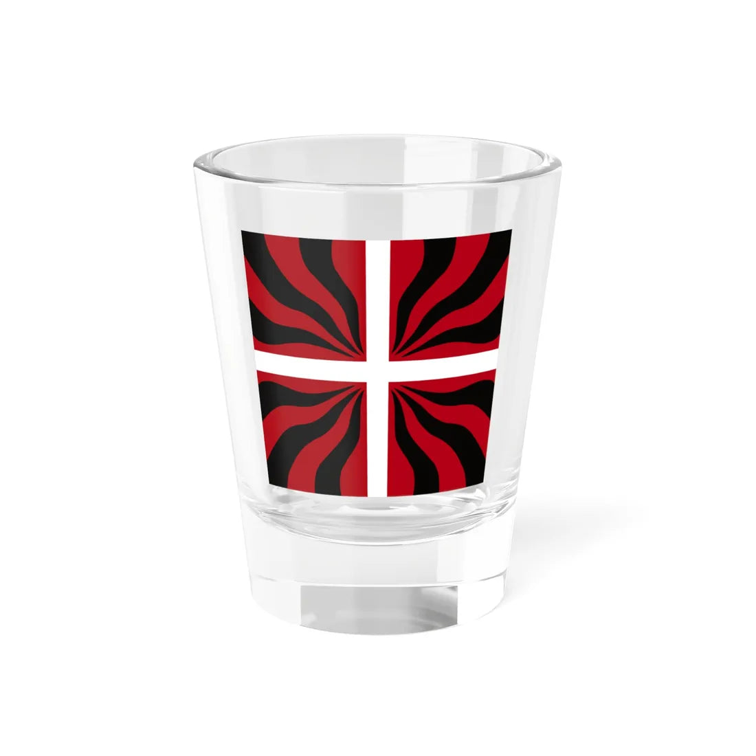 Militarfahne der Stadt und Republik Bern (Switzerland) Shot Glass 1.5oz 1.5oz - Go Mug Yourself