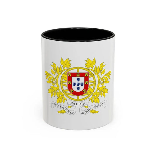 Military coat of arms of Portugal - Accent Coffee Mug 11oz Black - Go Mug Yourself