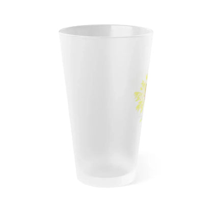 Military coat of arms of Portugal - Frosted Pint Glass 16oz - Go Mug Yourself