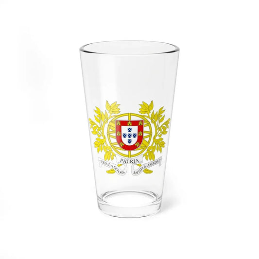 Military coat of arms of Portugal - Pint Glass 16oz 16oz - Go Mug Yourself