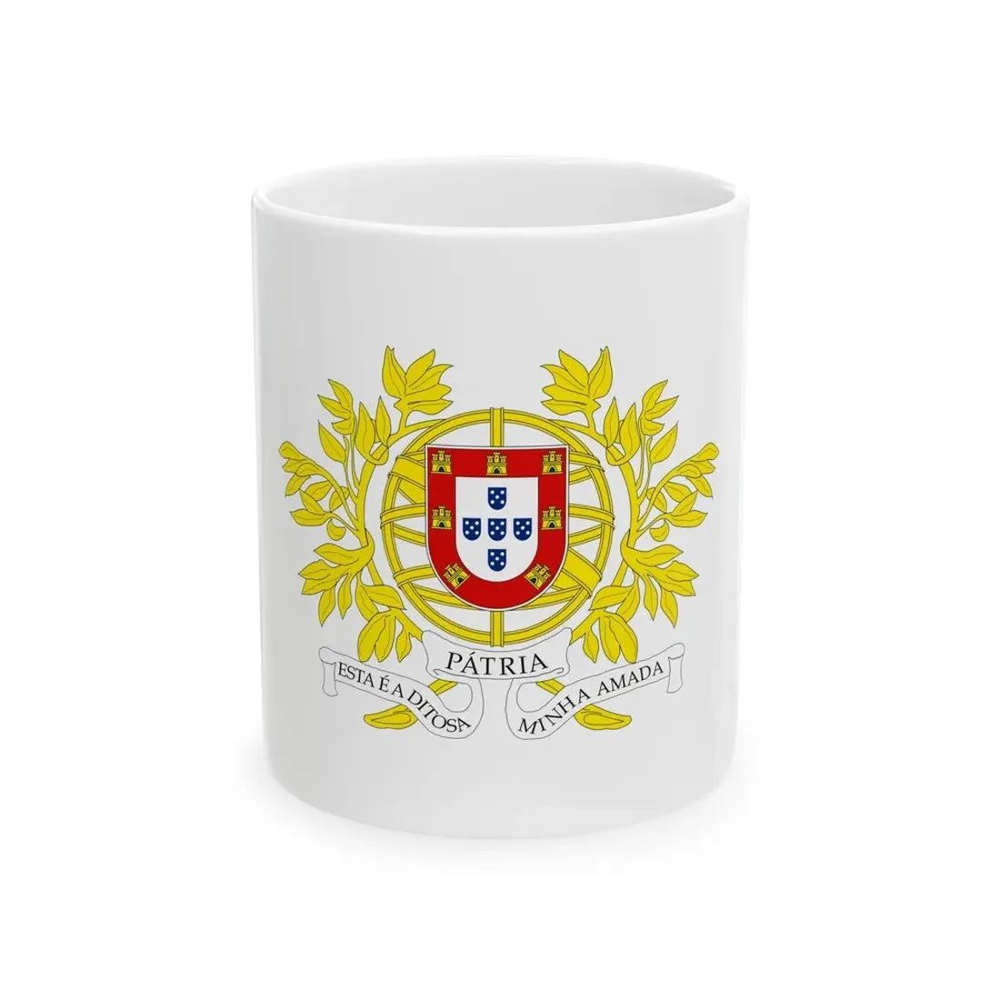 Military coat of arms of Portugal - White Coffee Mug 11oz - Go Mug Yourself