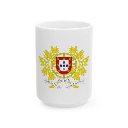 Military coat of arms of Portugal - White Coffee Mug 15oz - Go Mug Yourself