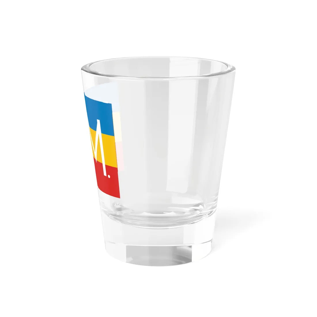 Military Colors of the Moldavian Democratic Republic (Moldova) Shot Glass 1.5oz - Go Mug Yourself