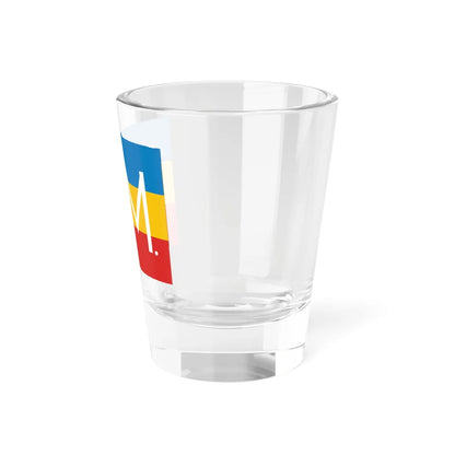 Military Colors of the Moldavian Democratic Republic (Moldova) Shot Glass 1.5oz - Go Mug Yourself