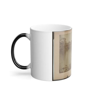 Military Construction in Northern Virginia Raft of Blanket Boats Ferrying Men Across the Potomac River (U.S. Civil War) Color Changing Coffee Mug 11oz-Go Mug Yourself