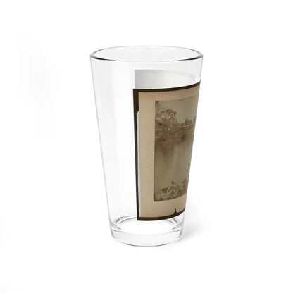 Military Construction In Northern Virginia  Raft Of Blanket Boats Ferrying Men Across The Potomac River (U.S. Civil War) Pint Glass 16oz - Go Mug Yourself