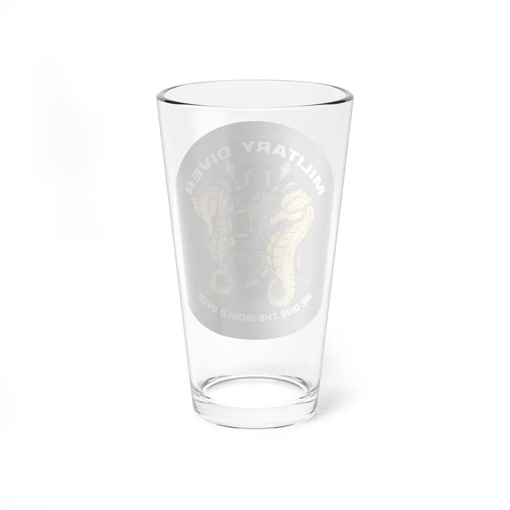 Military Diver (U.S. Navy) Pint Glass 16oz-Go Mug Yourself