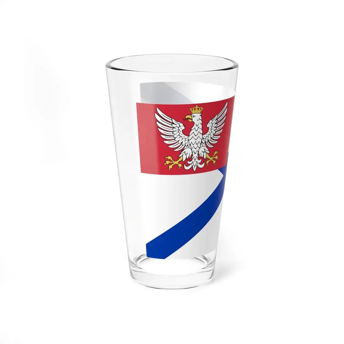 Military ensign of Vistula Flotilla of Congress Poland (Poland) Pint Glass 16oz - Go Mug Yourself