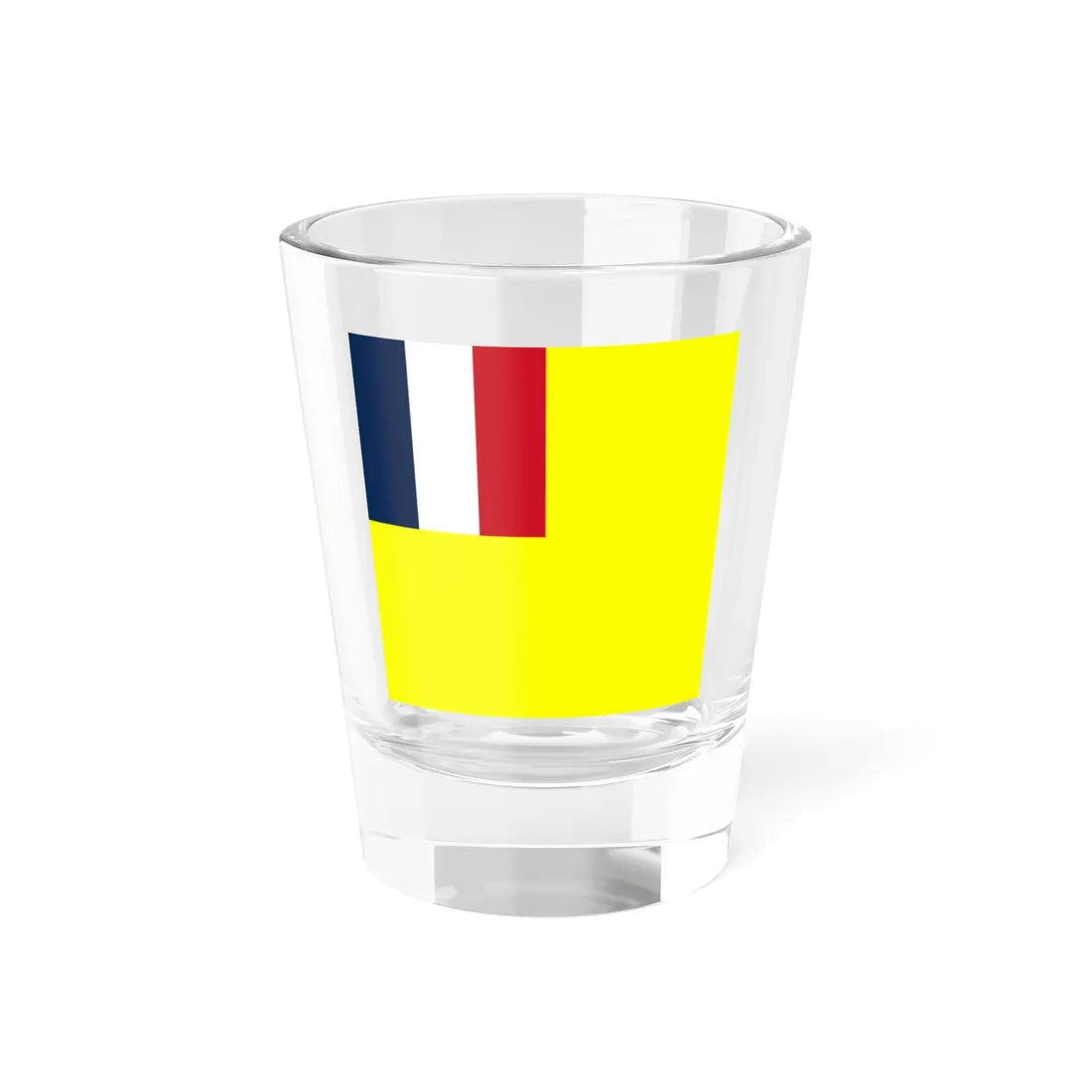 Military flag of Annam French protectorate (Belgium) Shot Glass 1.5oz 1.5oz - Go Mug Yourself
