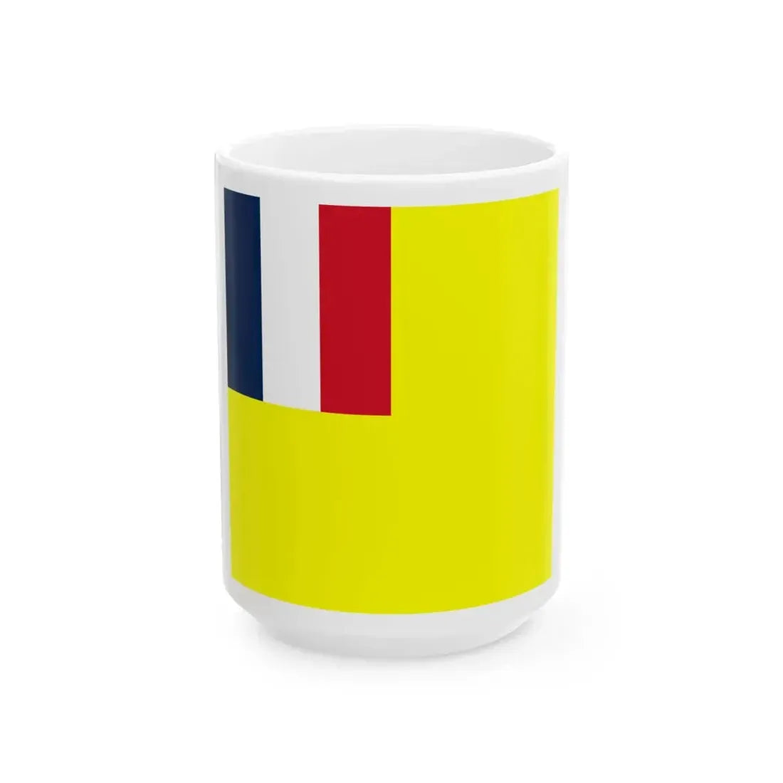 Military flag of Annam French protectorate (Belgium) White Coffee Mug 15oz - Go Mug Yourself