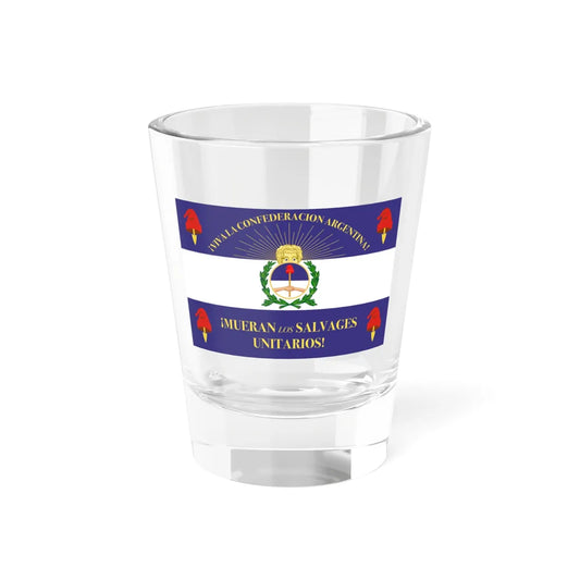 Military Flag of Argentine Confederation (Argentina) Shot Glass 1.5oz 1.5oz - Go Mug Yourself