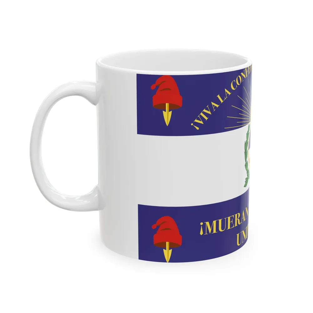 Military Flag of Argentine Confederation (Argentina) White Coffee Mug - Go Mug Yourself