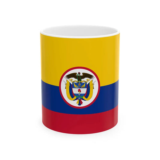 Military flag of Colombia (Colombia) White Coffee Mug 11oz - Go Mug Yourself