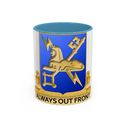 Military Intelligence Corps (U.S. Army) Accent Coffee Mug 11oz Light Blue - Go Mug Yourself