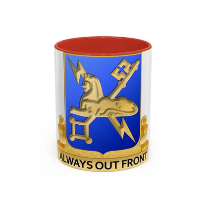 Military Intelligence Corps (U.S. Army) Accent Coffee Mug 11oz Red - Go Mug Yourself