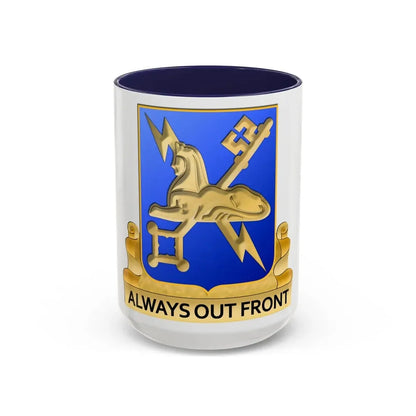 Military Intelligence Corps (U.S. Army) Accent Coffee Mug 15oz Navy - Go Mug Yourself