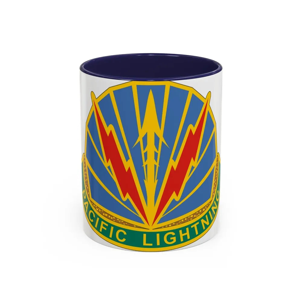 Military Police Brigade Hawaii 2 (U.S. Army) Accent Coffee Mug 11oz Navy - Go Mug Yourself
