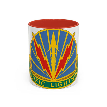 Military Police Brigade Hawaii 2 (U.S. Army) Accent Coffee Mug 11oz Red - Go Mug Yourself