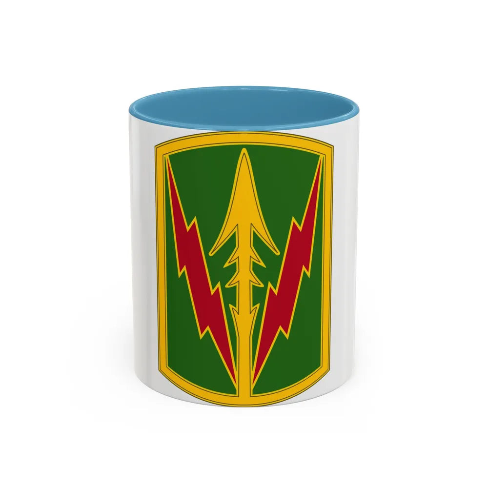 Military Police Brigade Hawaii 3 (U.S. Army) Accent Coffee Mug 11oz Light Blue - Go Mug Yourself